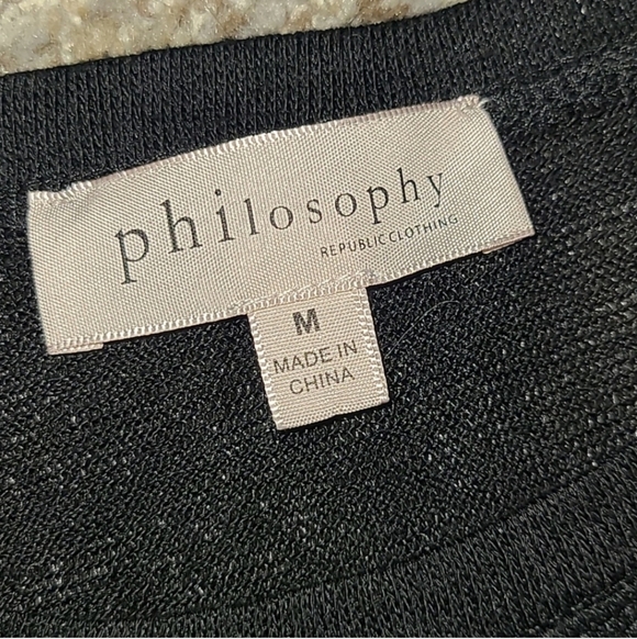 Philosophy Republic Clothing Black Knit Top - Picture 4 of 6